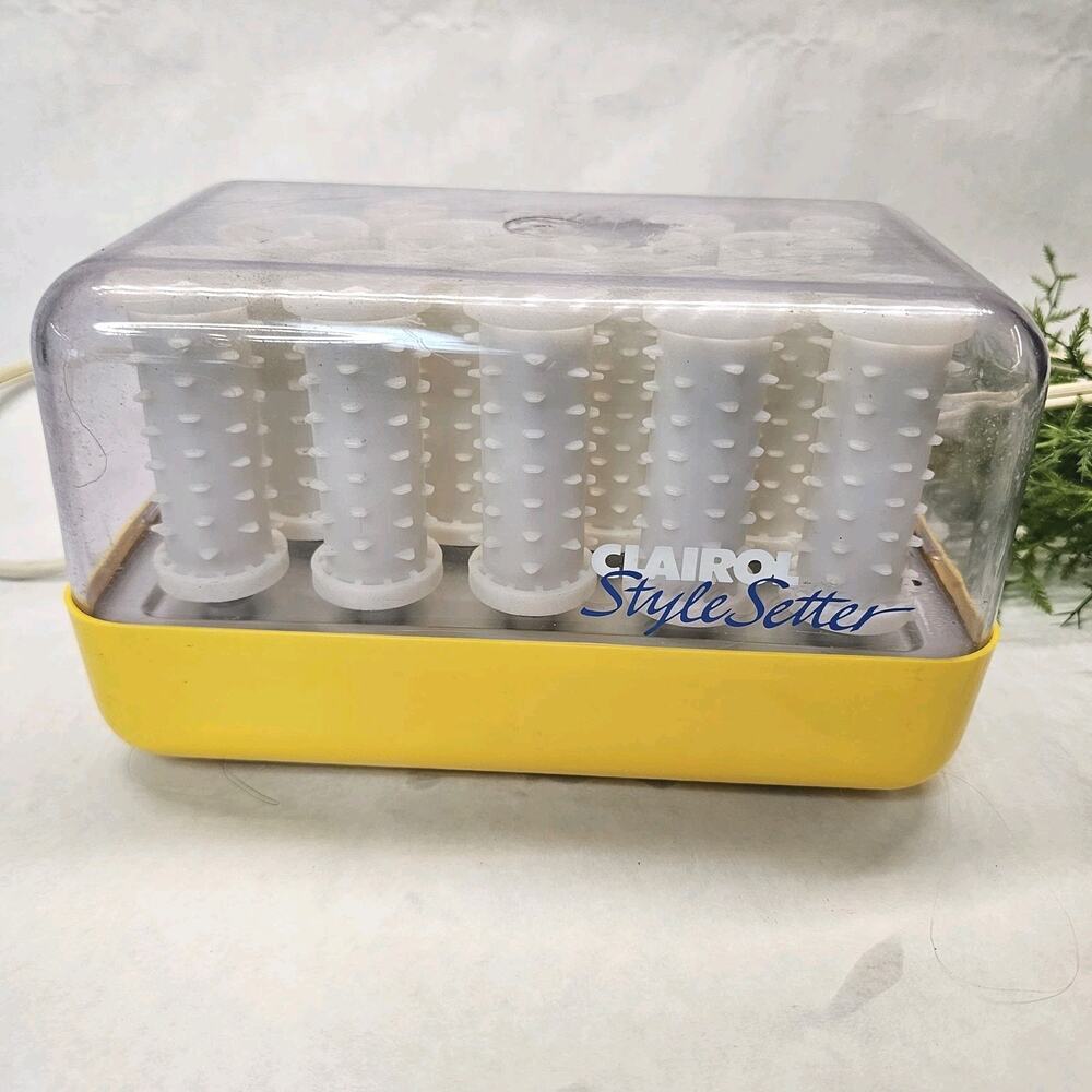Clairol Style Setter C-14-1 Hairsetter Hot Rollers Curlers Pageant Prom NO Clips